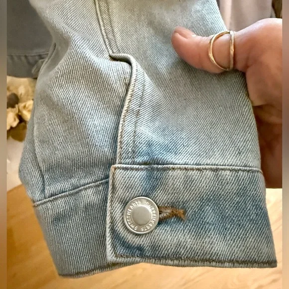 SWEETHEART LA 2X FRINGED BUTTON UP DENIM JACKET IN LIGHT WASH Cowgirl 90’s - Picture 5 of 13